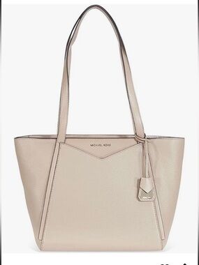 🔥NWT Michael Kors Whitney Soft Leather Taupe Tote